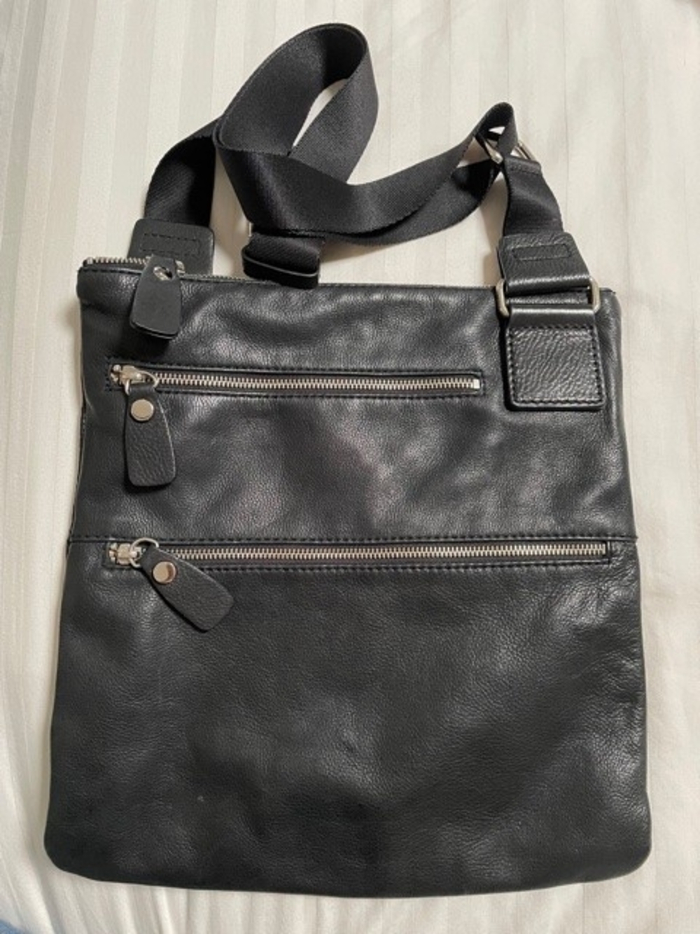 Margot Classic Black Leather Crossbody Bag